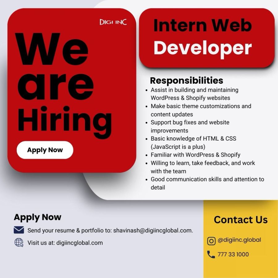 Intern Web Developer - ITPro.lk
