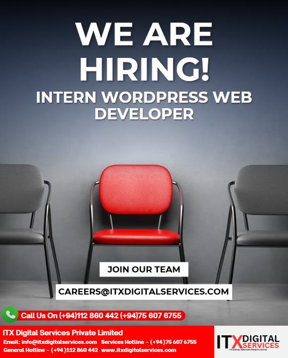 Intern WordPress Web Developer - ITPro.lk