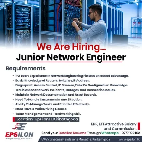 Job poster for Junior Network Engineer