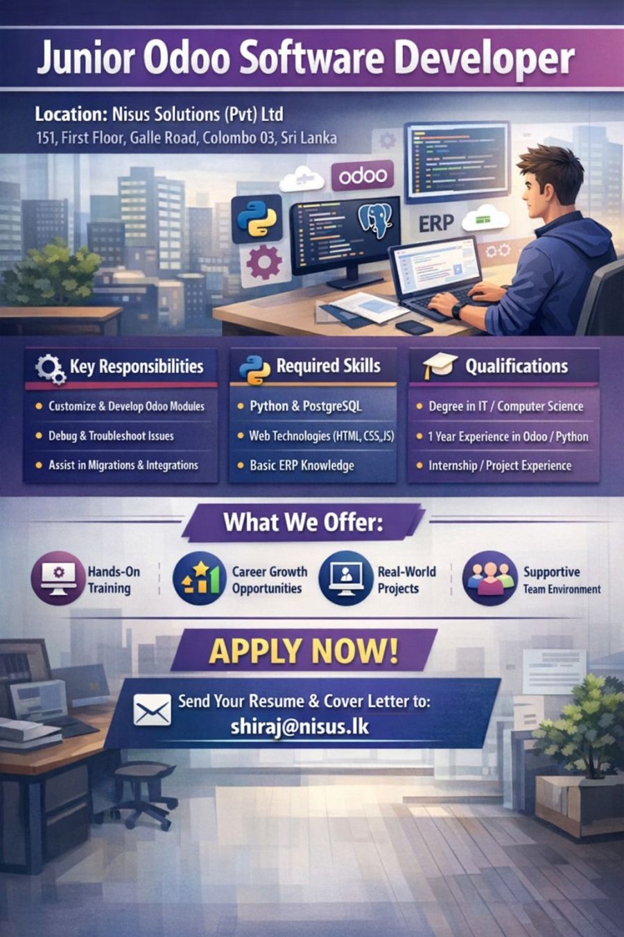 Junior Odoo Software Developer - ITPro.lk