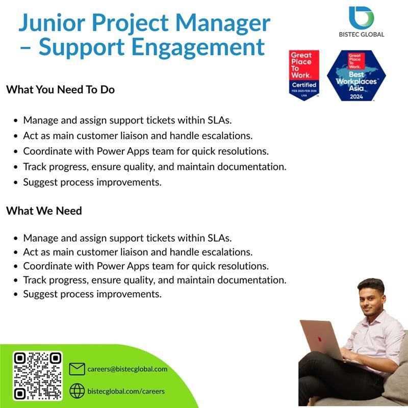 Junior Project Manager – Support Engagement - ITPro.lk