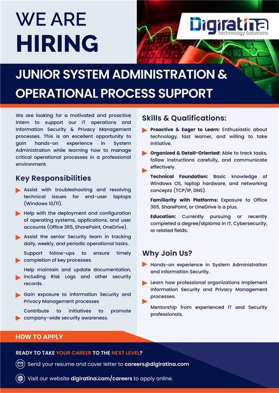 Junior System Administration & Operational Process Support - ITPro.lk