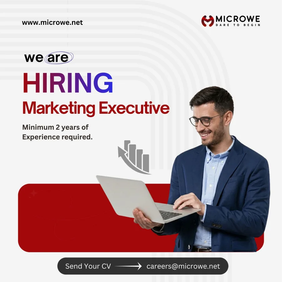 Job poster for Marketing Executive