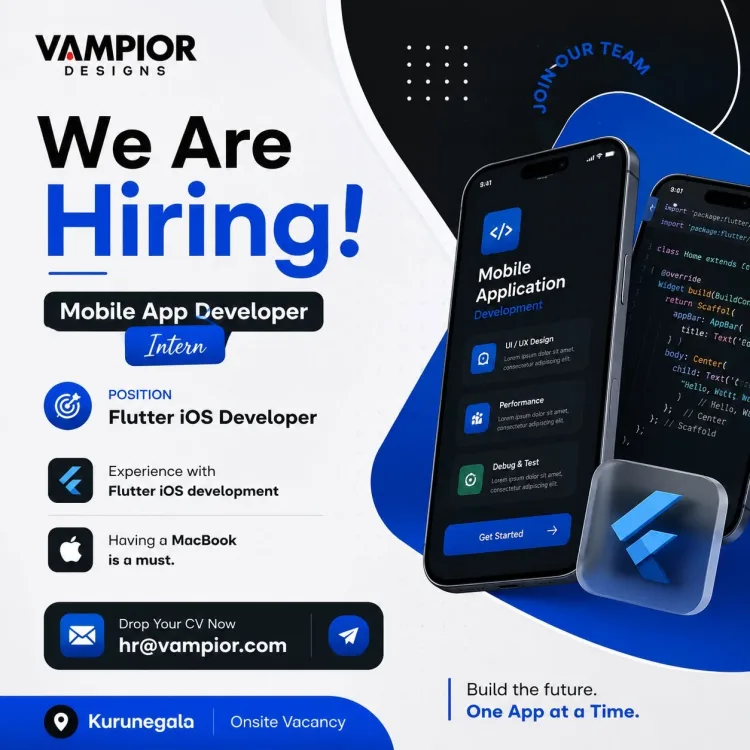 Job poster for Mobile App Developer (Intern)