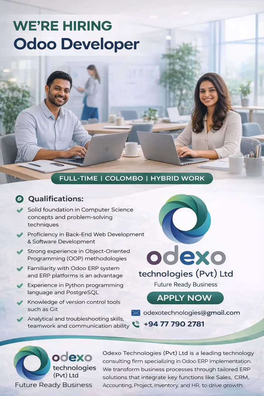 Job poster for Odoo Developer