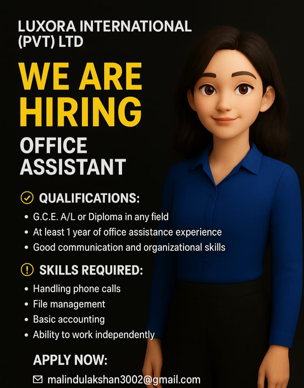 Office Assistant - ITPro.lk