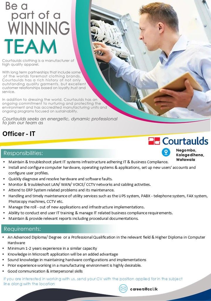 Officer - IT - ITPro.lk