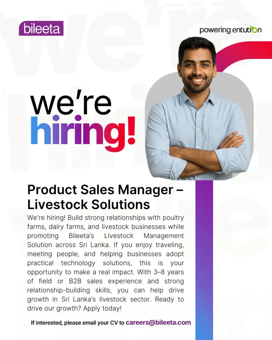Job poster for Product Sales Manager - Livestock Solutions