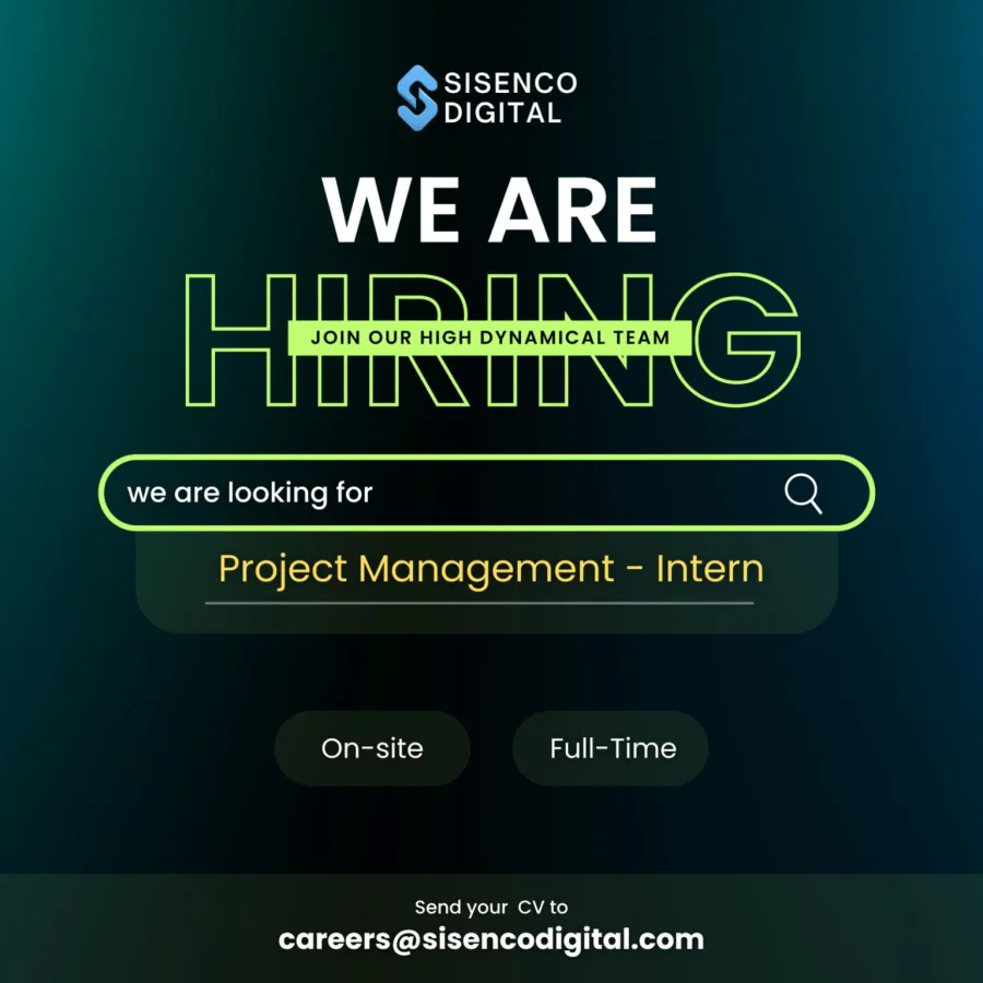 Job poster for Project Management Intern