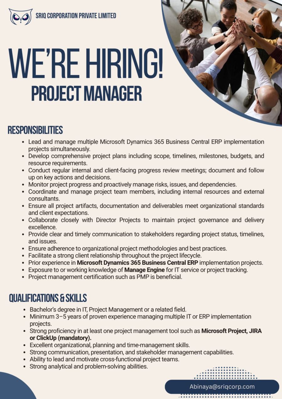 Project Manager - ITPro.lk