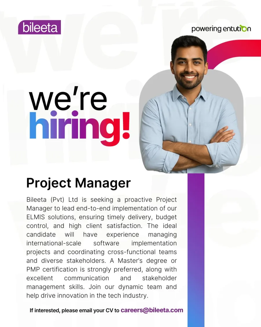Job poster for Project Manager