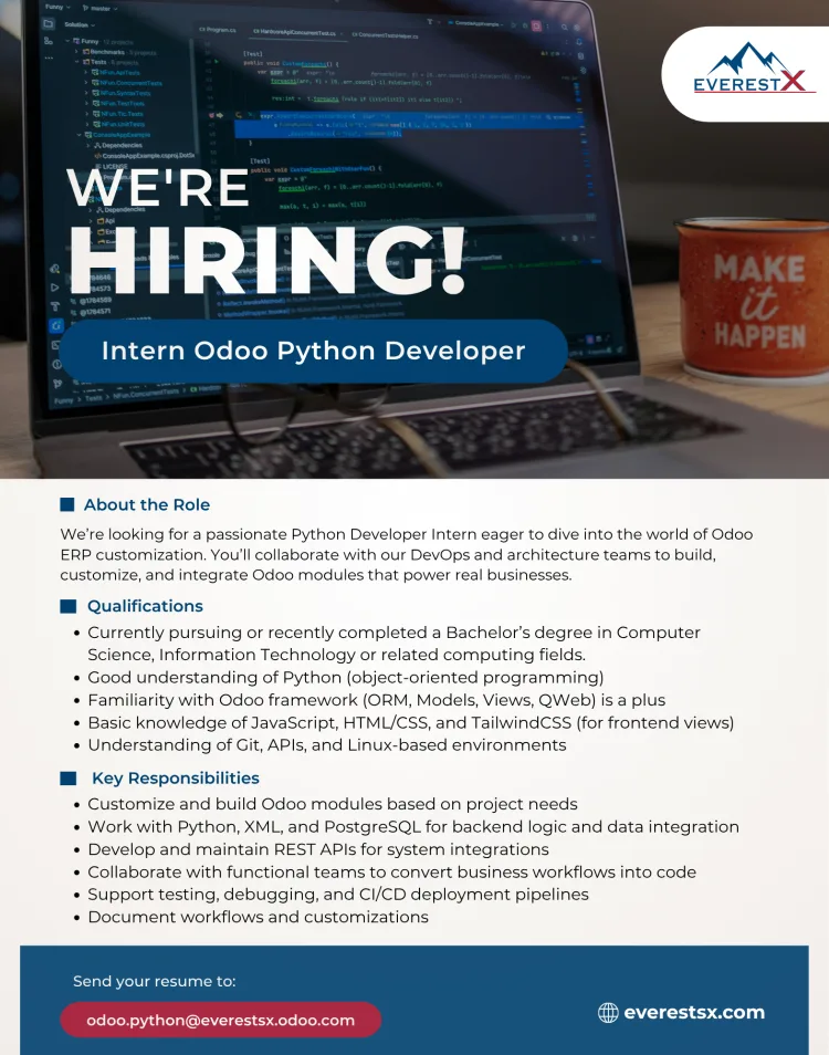 Job poster for Python Developer - Odoo