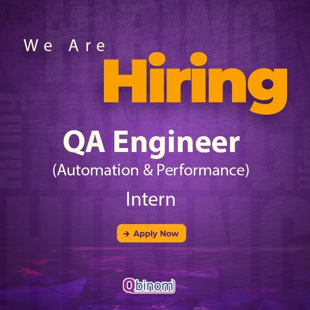 Job poster for QA Engineer Intern