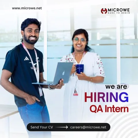 Job poster for QA Engineer Intern