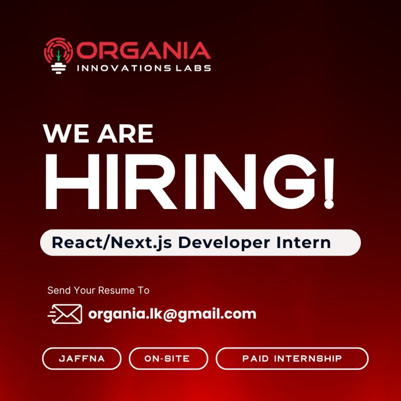 React/Next.js Developer Intern - ITPro.lk