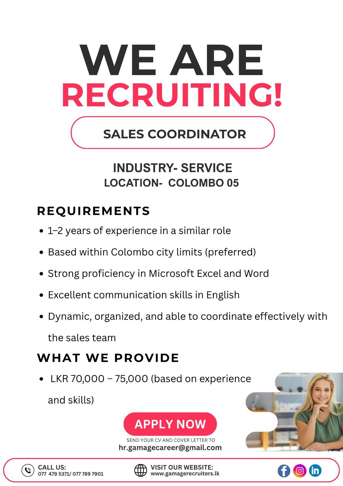 Sales Coordinator - ITPro.lk
