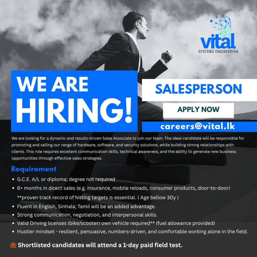 Sales Associate - ITPro.lk