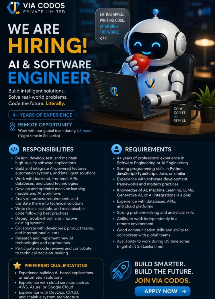 Job poster for Senior AI / Software Engineer
