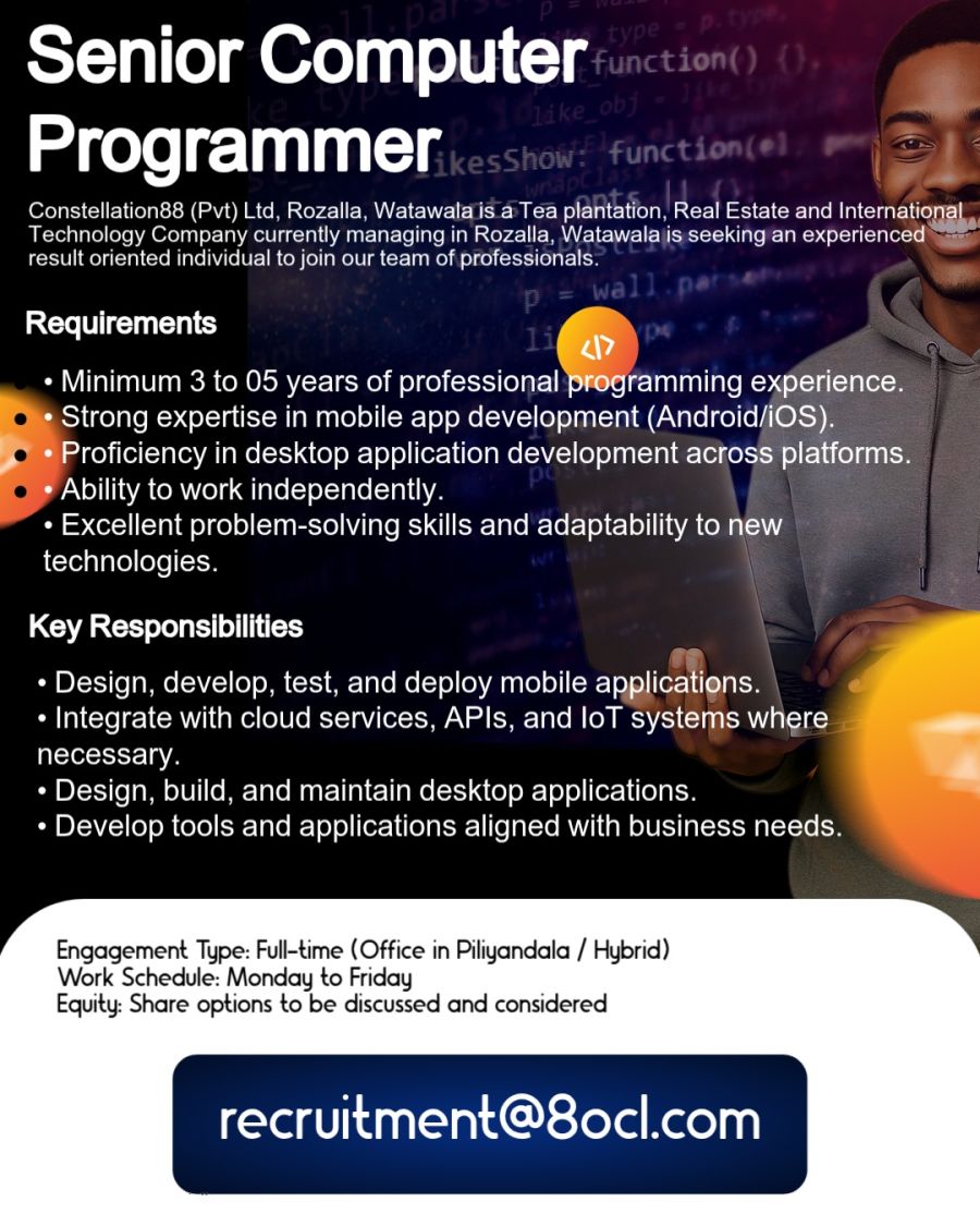 Senior Computer Programmer - ITPro.lk
