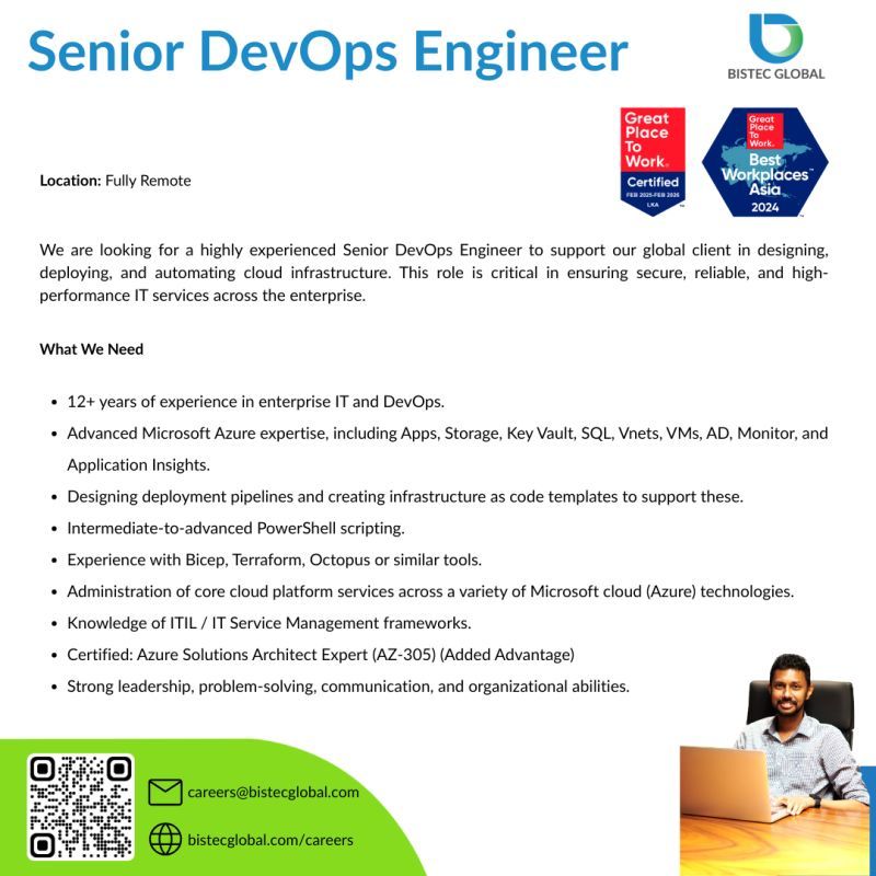 Senior DevOps Engineer - ITPro.lk
