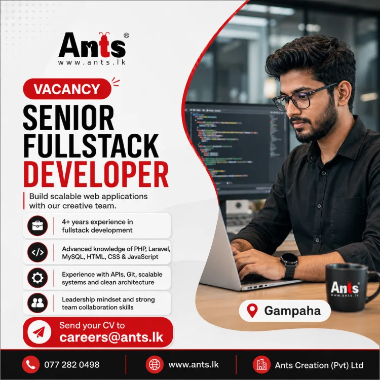 Job poster for Senior Fullstack Developer
