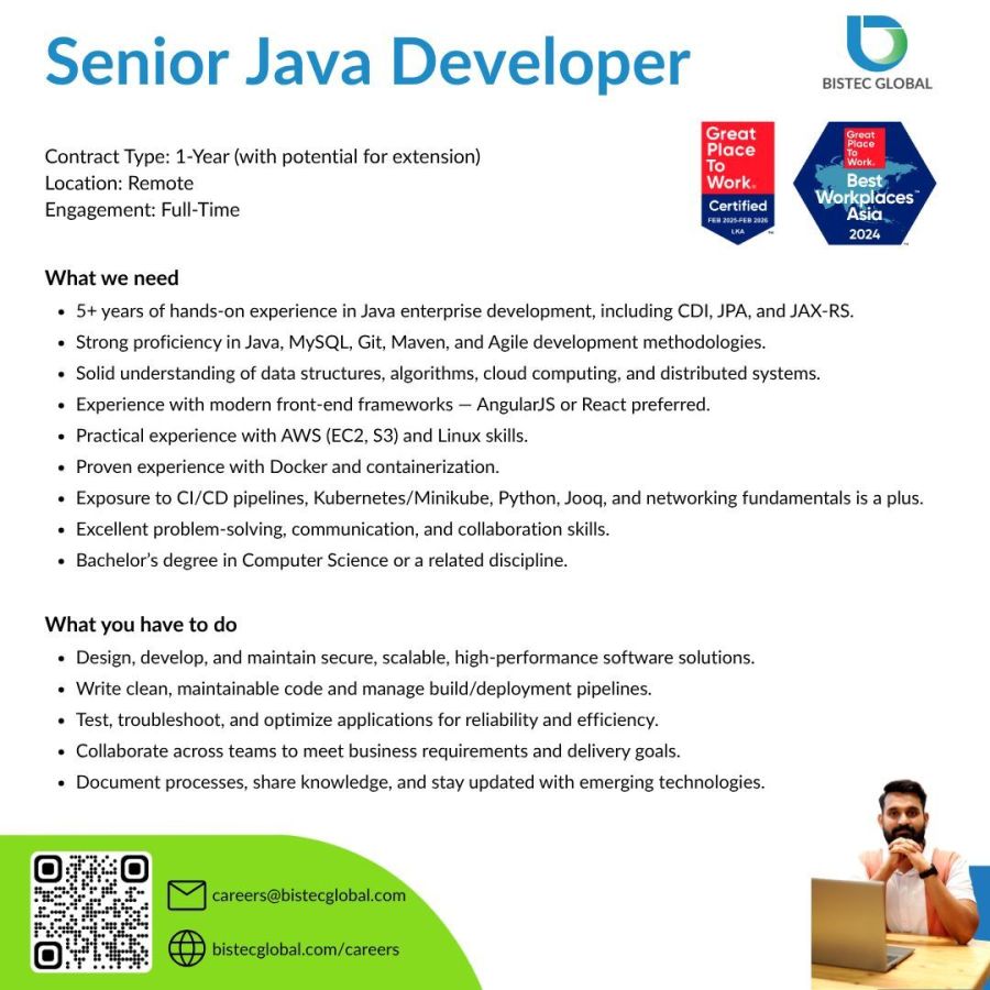 Senior Java Developer - ITPro.lk
