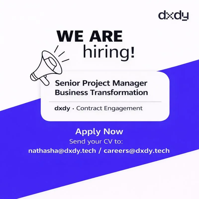 Job poster for Senior Project Manager — Business Transformation