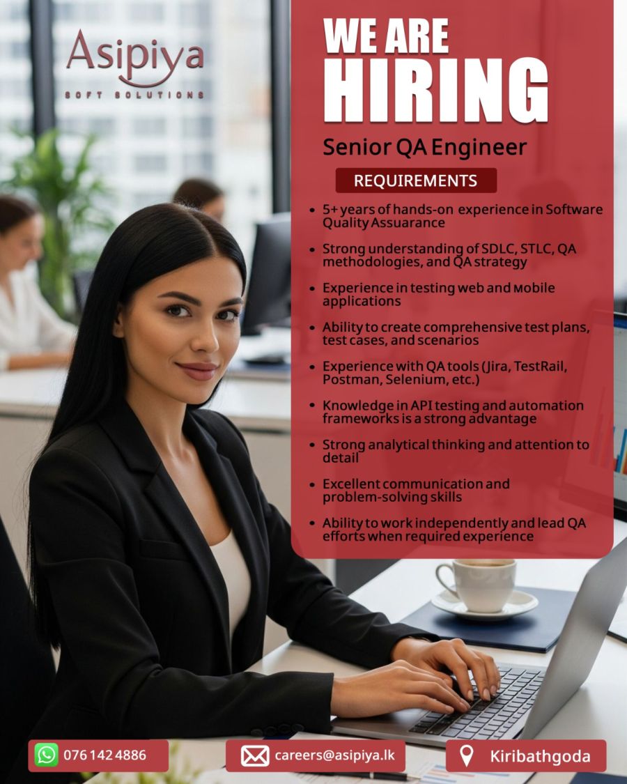 Senior QA Engineer - ITPro.lk