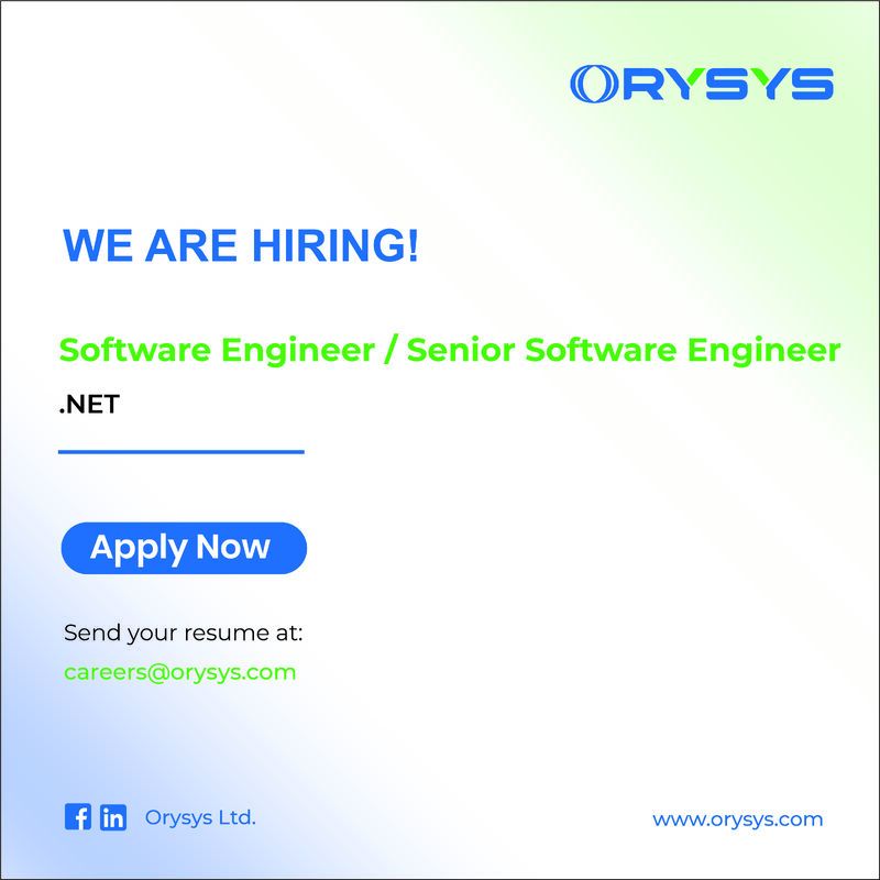 Senior Software Engineer / Software Engineer - NET - ITPro.lk