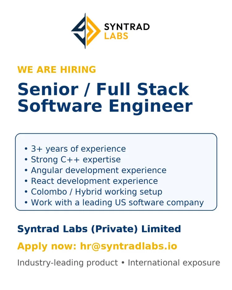 Job poster for Senior / Full Stack Software Engineer
