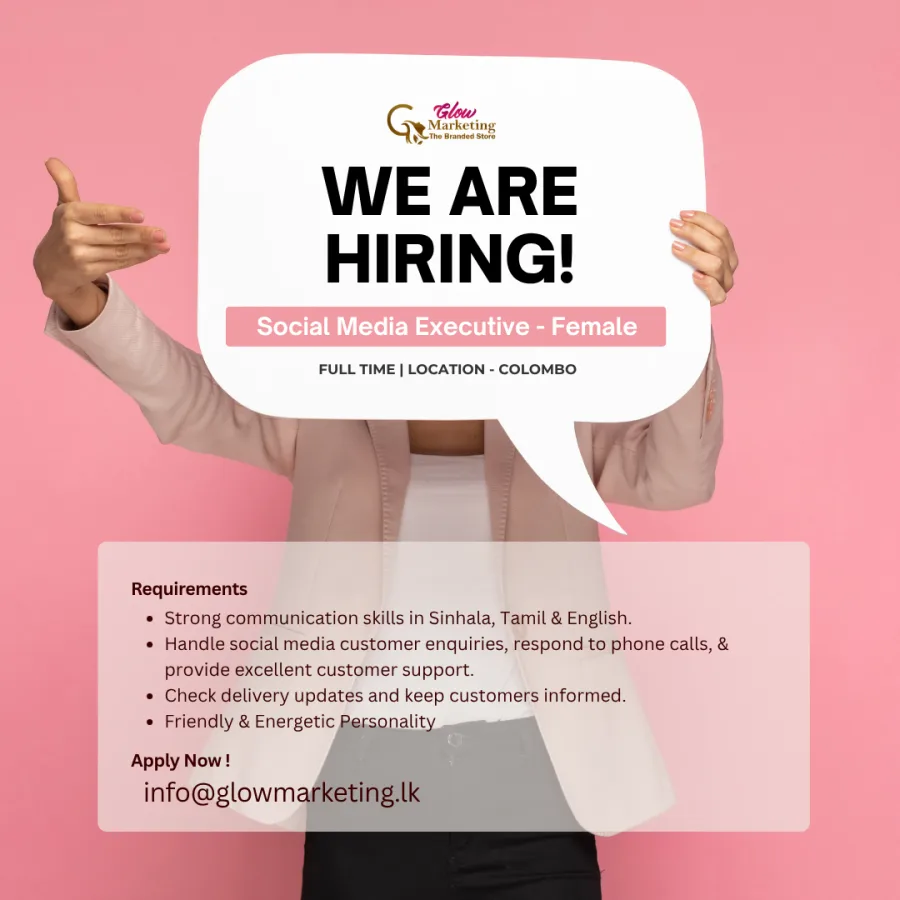 Job poster for Social Media Executive - Female