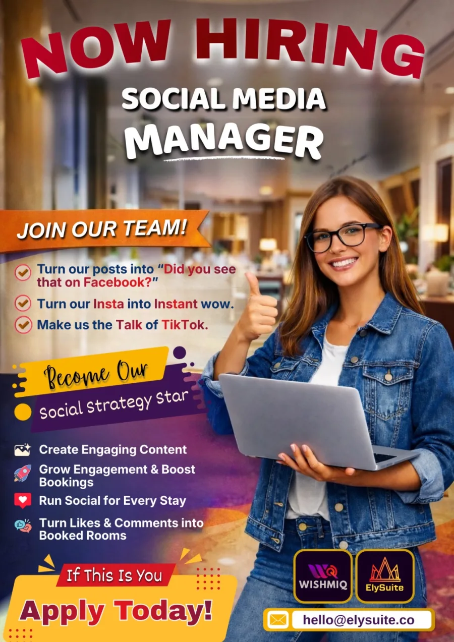 Job poster for Social Media Manager