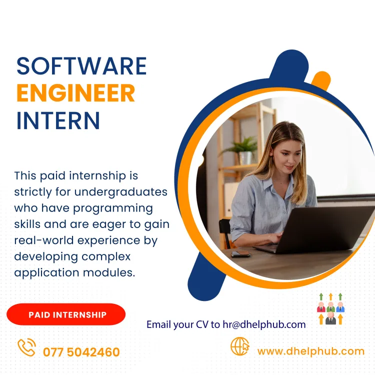 Job poster for Software Engineer - Intern (onsite)