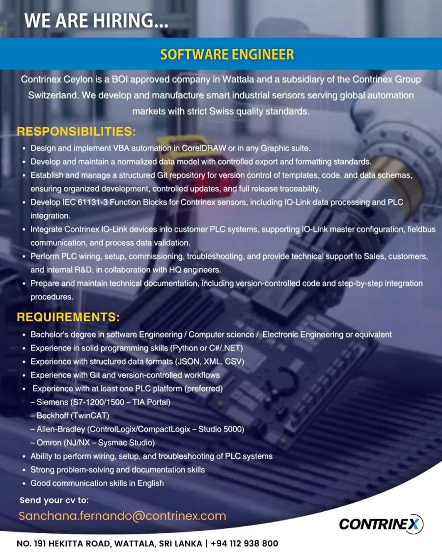 Job poster for Software Engineer