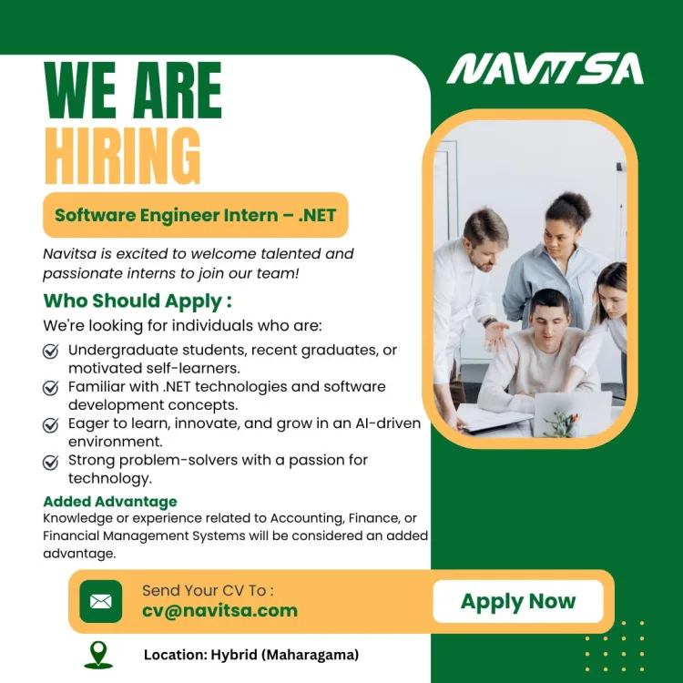 Job poster for Software Engineer Intern - .NET