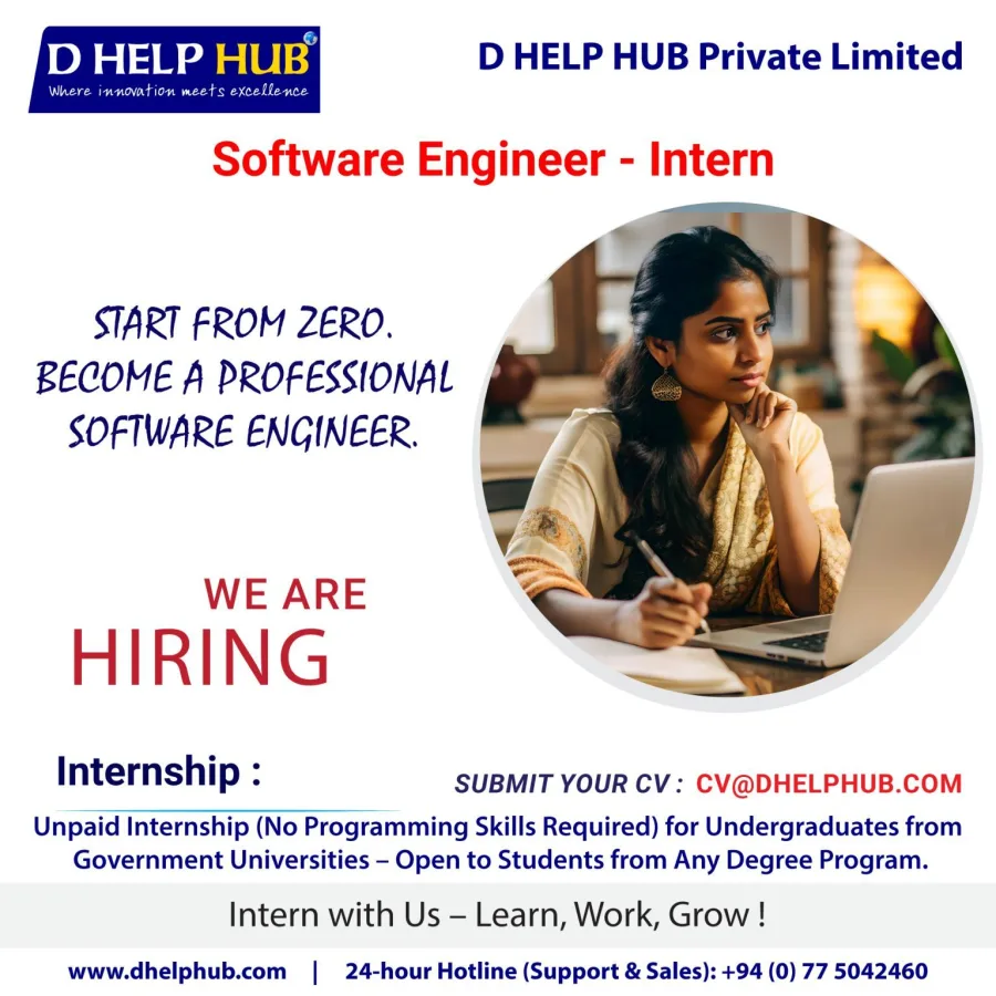 Job poster for Software Engineer Intern