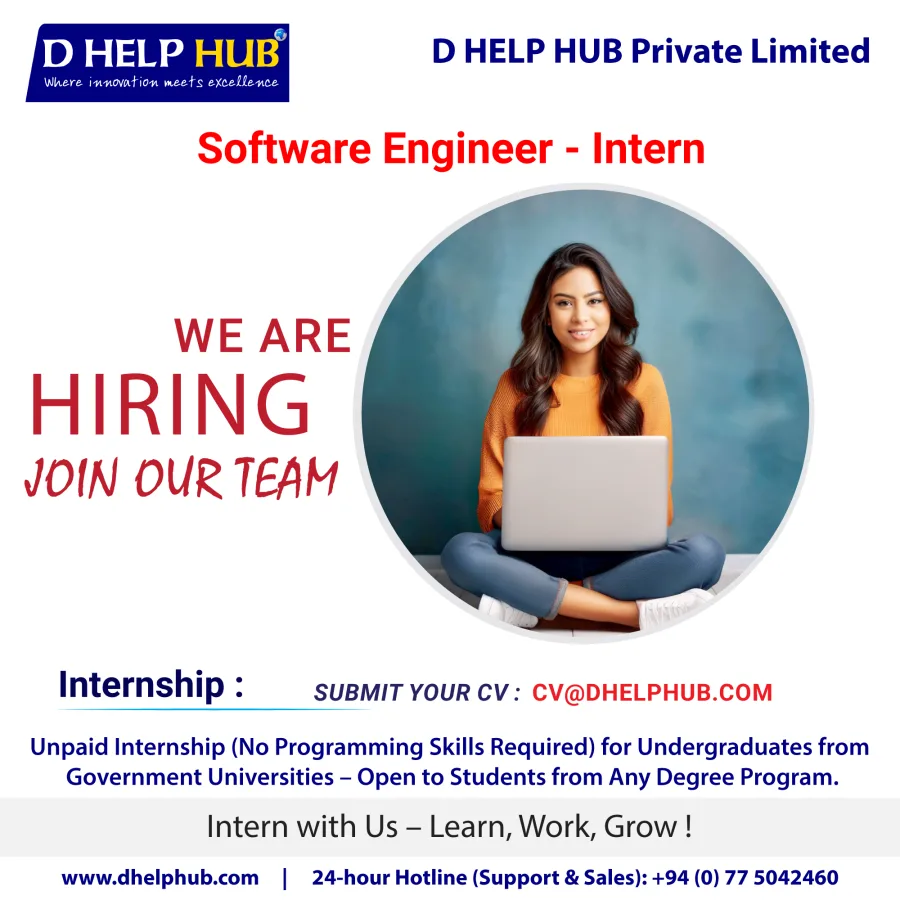 Job poster for Software Engineer Intern (Remote)