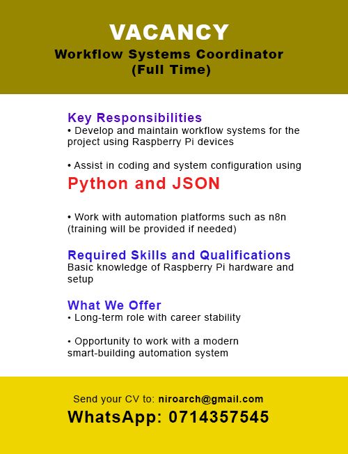 System Manager - Raspberry Pi, Python - ITPro.lk