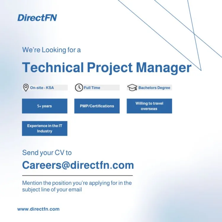Job poster for Technical Project Manager