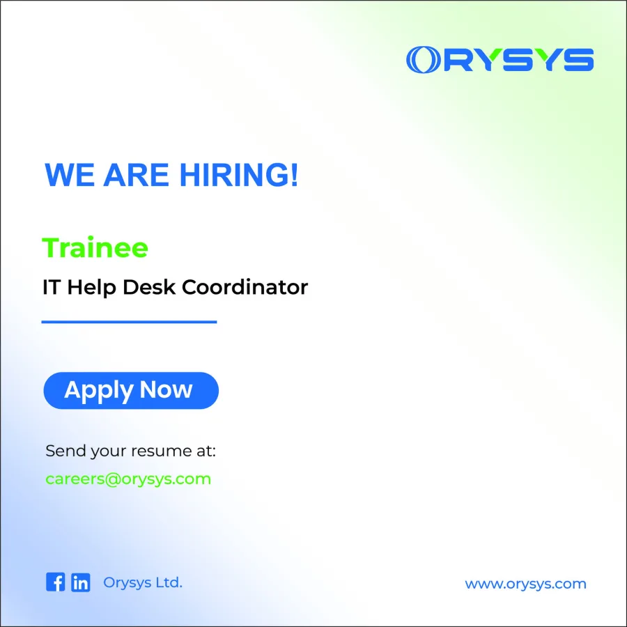 Job poster for Trainee IT Helpdesk Coordinator