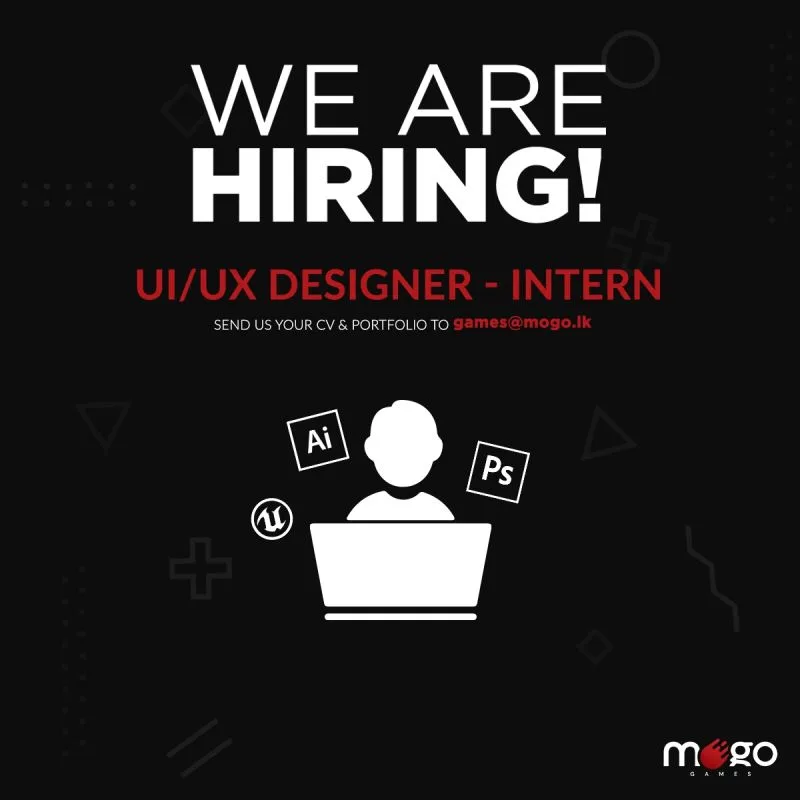 Job poster for UI/UX Design Intern