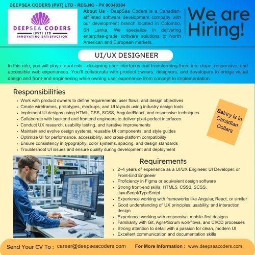 UI/UX Designer - ITPro.lk