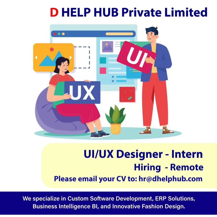 Job poster for UI/UX Designer