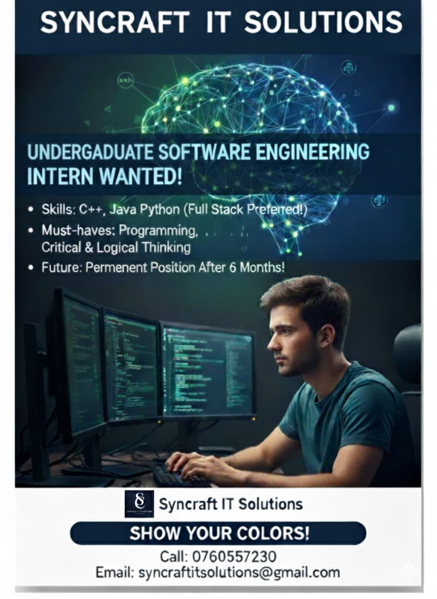 Undergraduate Software Engineering Intern - ITPro.lk