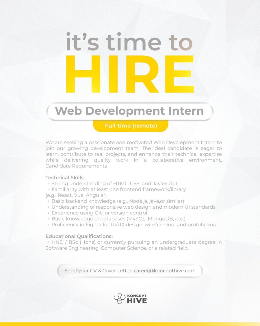 Web Development Intern - ITPro.lk