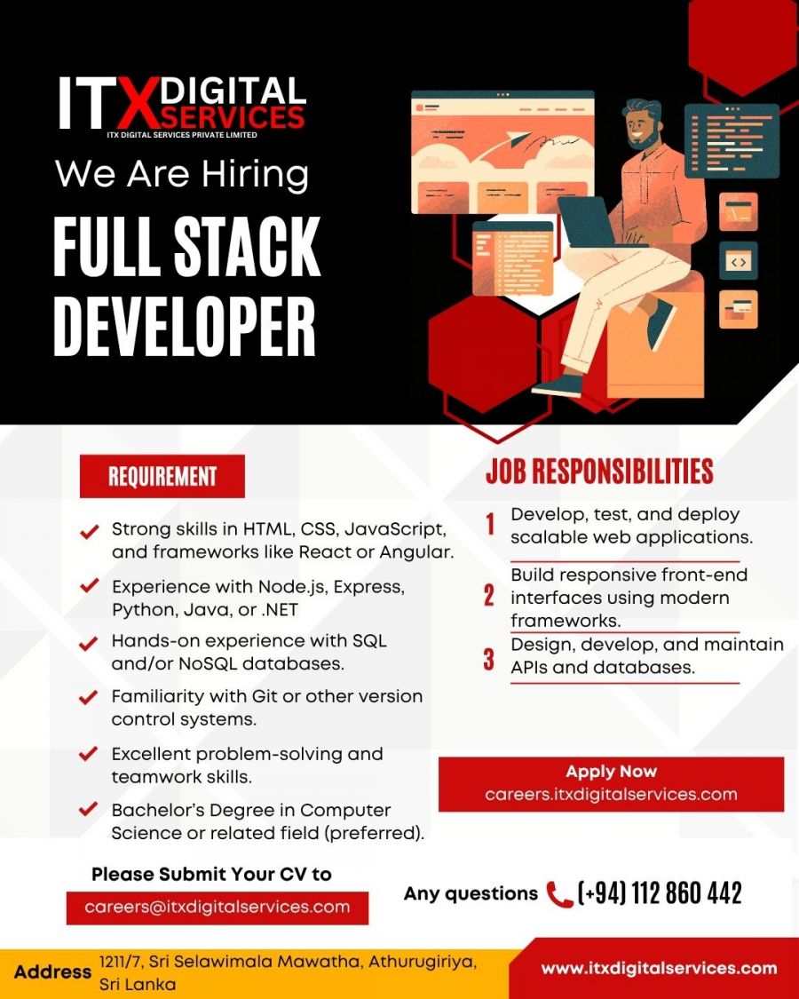 Full Stack Developer - ITPro.lk