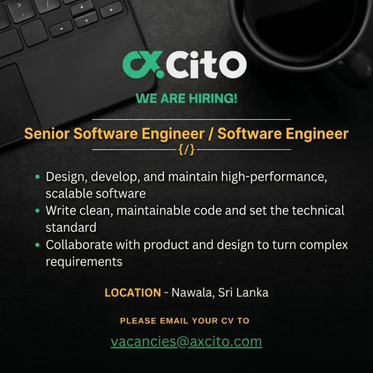 Job poster for  Senior Software Engineer / Software Engineer